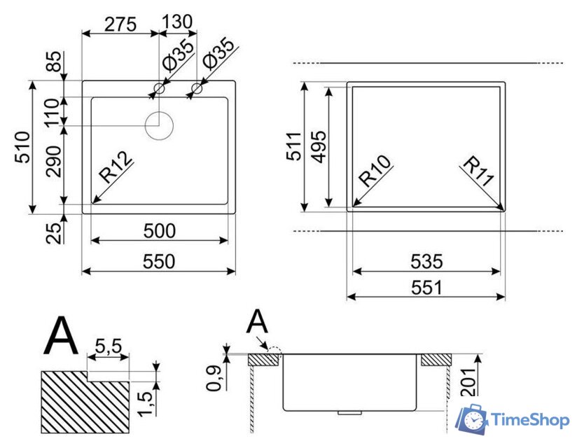 Кухонная мойка Smeg VR12S50RS - Изображение №7 — Интернет-магазин Time-Shop