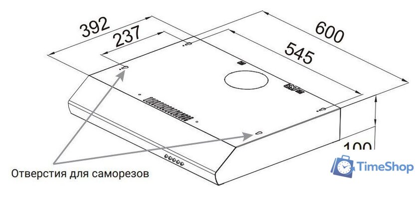 Кухонная вытяжка Weissgauff Cover 60 Black - Изображение №2 — Интернет-магазин Time-Shop