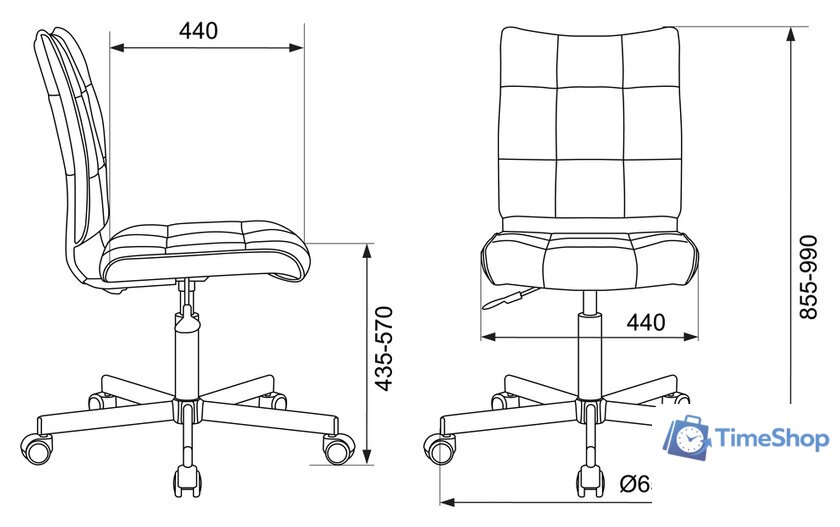 Офисное кресло Бюрократ CH-330M (черный) - Изображение №5 — Интернет-магазин Time-Shop