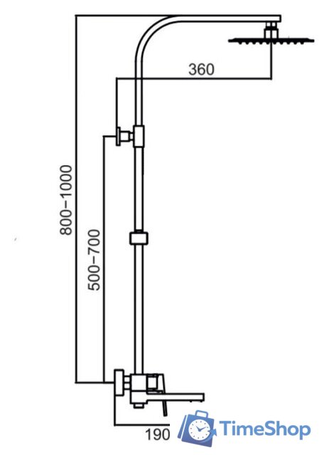 Душевая система  Hansen HL33095-D - Изображение №3 — Интернет-магазин Time-Shop