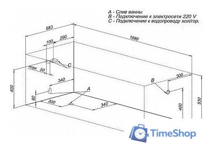 Ванна Aquanet Extra 170x70 (с каркасом и экраном) - Изображение №6 — Интернет-магазин Time-Shop