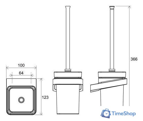 Ершик для унитаза Ravak X07P330 - Изображение №2 — Интернет-магазин Time-Shop