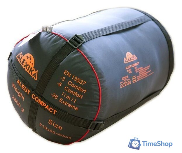 Спальный мешок AlexikA Aleut (оливковый, правая молния) - Изображение №3 — Интернет-магазин Time-Shop