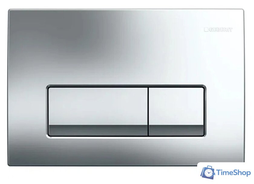 Панель смыва Geberit Delta 50 115.119.21.1 (хром глянцевый) - Изображение №1 — Интернет-магазин Time-Shop