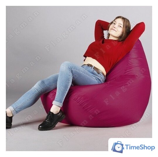 Кресло-мешок Flagman Груша Макси Г2.2-06 (малиновый) - Изображение №13 — Интернет-магазин Time-Shop