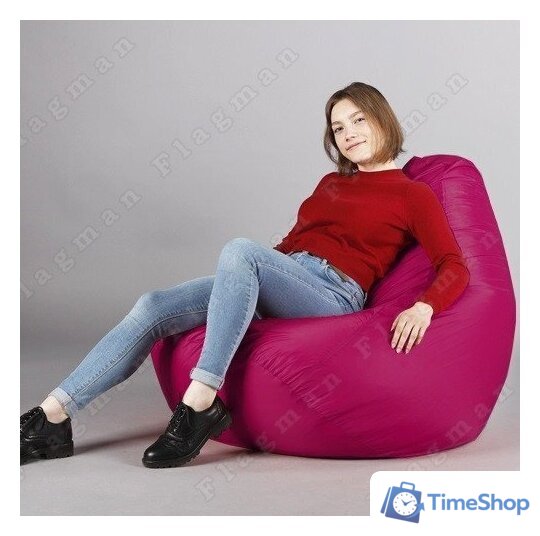 Кресло-мешок Flagman Груша Макси Г2.2-06 (малиновый) - Изображение №12 — Интернет-магазин Time-Shop