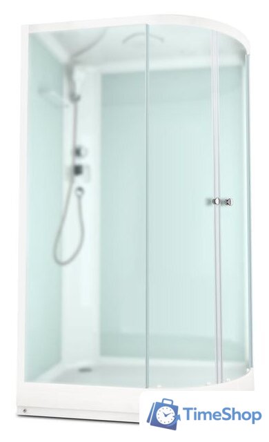 Душевая кабина Domani-Spa Delight 128 120x80 L (сатин-матированное стекло/белый) - Изображение №1 — Интернет-магазин Time-Shop
