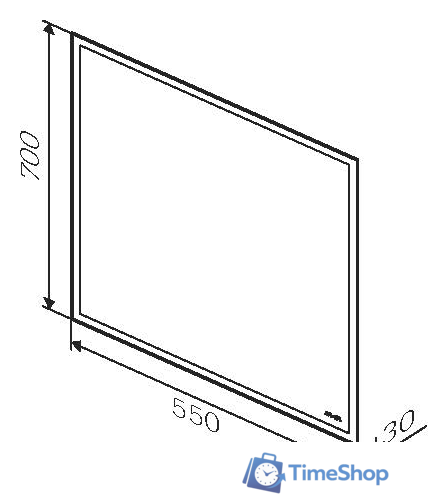  AM.PM Зеркало Gem 55 M91AMOX0551WG - Изображение №7 — Интернет-магазин Time-Shop