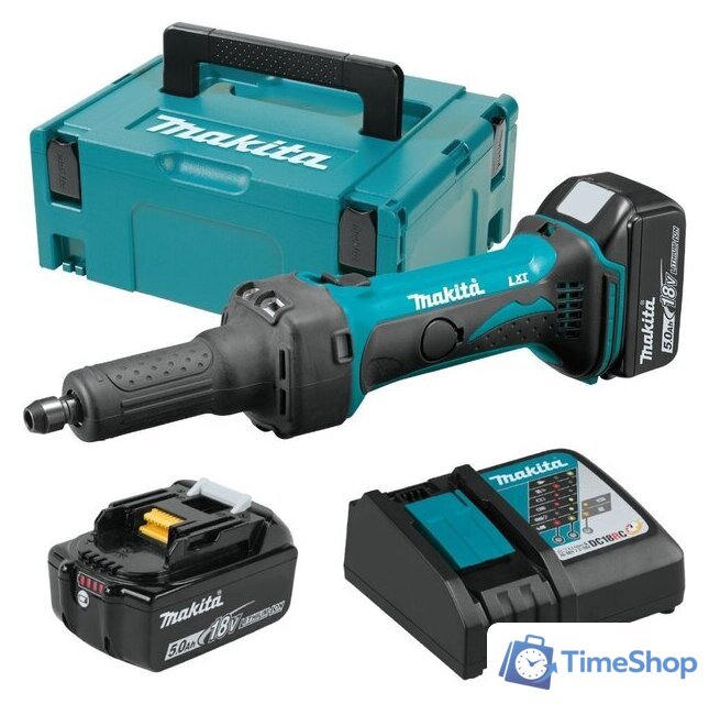 Прямошлифовальная машина Makita DGD800RTJ (с 2-мя АКБ, кейс) - Изображение №1 — Интернет-магазин Time-Shop
