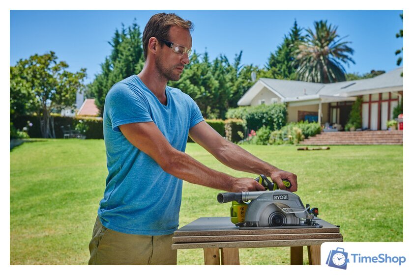 Дисковая (циркулярная) пила Ryobi R18CS7-0 5133002890 (без АКБ) - Изображение №3 — Интернет-магазин Time-Shop