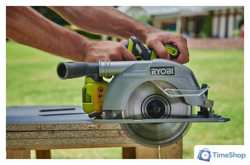 Дисковая (циркулярная) пила Ryobi R18CS7-0 5133002890 (без АКБ) - Изображение №6 — Интернет-магазин Time-Shop