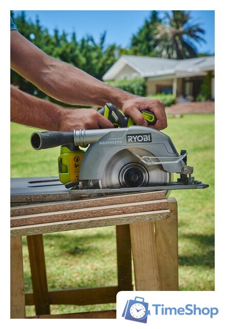 Дисковая (циркулярная) пила Ryobi R18CS7-0 5133002890 (без АКБ) - Изображение №5 — Интернет-магазин Time-Shop