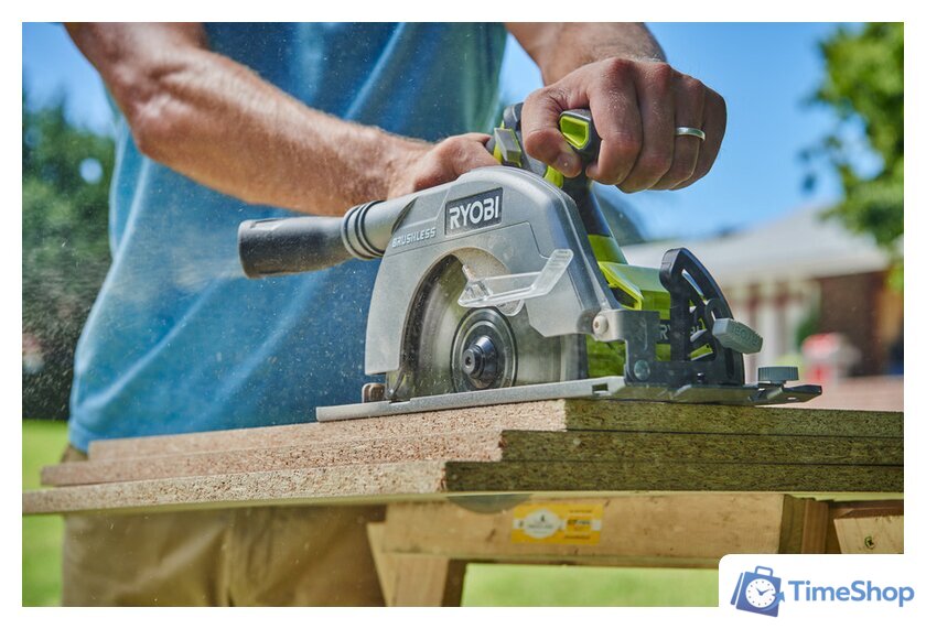 Дисковая (циркулярная) пила Ryobi R18CS7-0 5133002890 (без АКБ) - Изображение №8 — Интернет-магазин Time-Shop