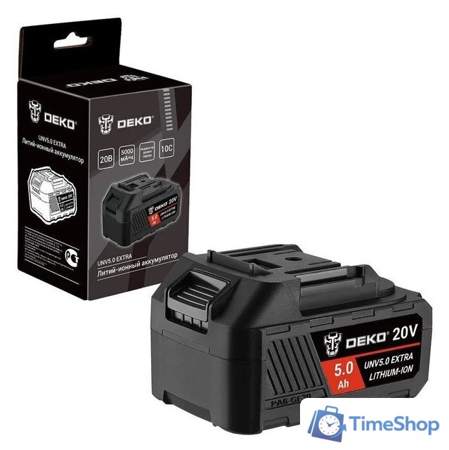 Аккумулятор Deko UNV5.0 Extra 063-4497 (20В/5 Ач) - Изображение №1 — Интернет-магазин Time-Shop