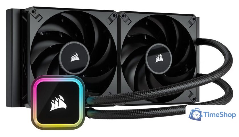 Система жидкостного охлаждения для процессора Corsair iCUE H115i RGB Elite CW-9060059-WW - Изображение №1 — Интернет-магазин Time-Shop