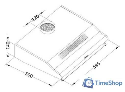 Кухонная вытяжка Ore Grong 60 (белый) - Изображение №7 — Интернет-магазин Time-Shop