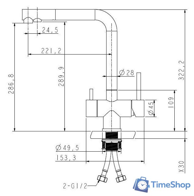 Смеситель ZorG Argos (satin premium) - Изображение №2 — Интернет-магазин Time-Shop