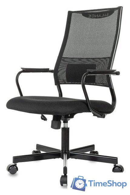 Офисное кресло Бюрократ CH Balance черный Elastic-102 TW-11 (сетка/ткань крестовина металл черный) - Изображение №3 — Интернет-магазин Time-Shop