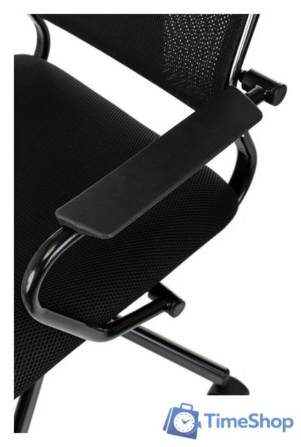 Офисное кресло Бюрократ CH Balance черный Elastic-102 TW-11 (сетка/ткань крестовина металл черный) - Изображение №6 — Интернет-магазин Time-Shop