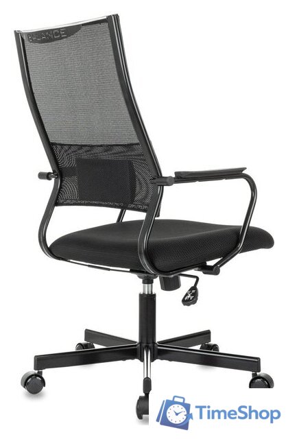 Офисное кресло Бюрократ CH Balance черный Elastic-102 TW-11 (сетка/ткань крестовина металл черный) - Изображение №5 — Интернет-магазин Time-Shop