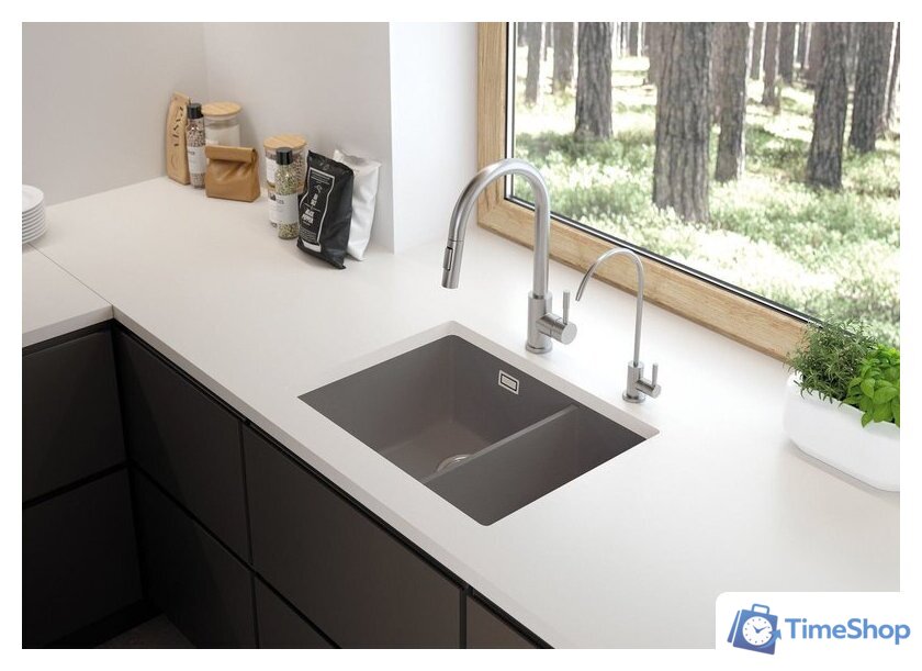 Кухонная мойка Deante Eridan ZQE T503 (антрацитовый металлик) - Изображение №3 — Интернет-магазин Time-Shop