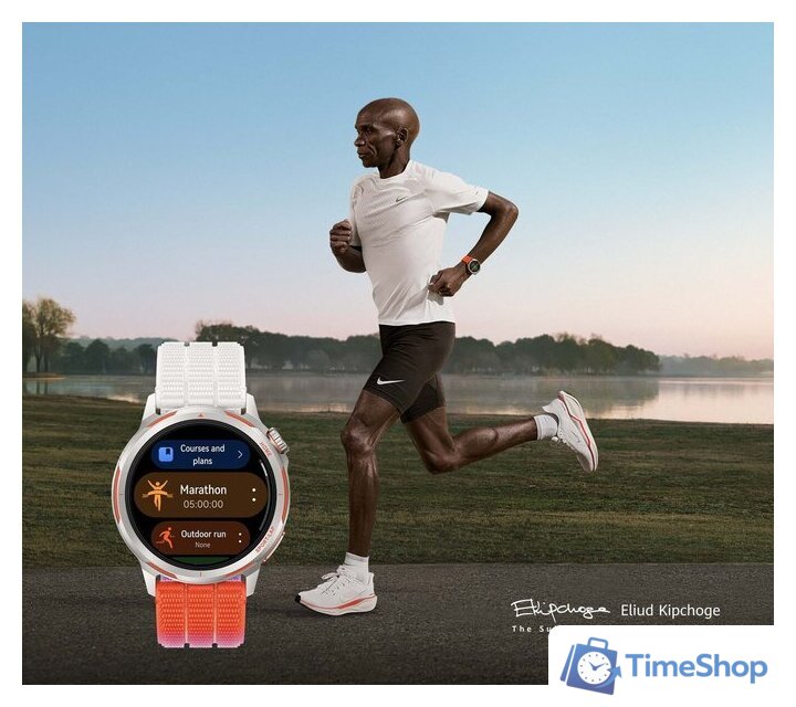 Умные часы Huawei Watch GT Runner 2 (серебристый/оранжевый, международная версия) - Изображение №7 — Интернет-магазин Time-Shop