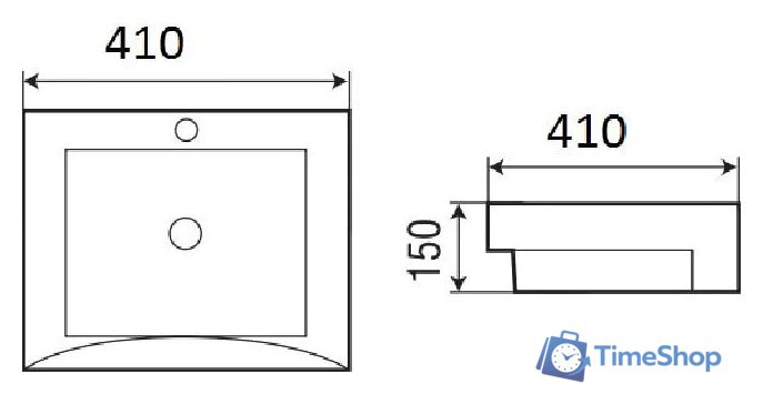 Умывальник WeltWasser Deilbach 4010 - Изображение №3 — Интернет-магазин Time-Shop