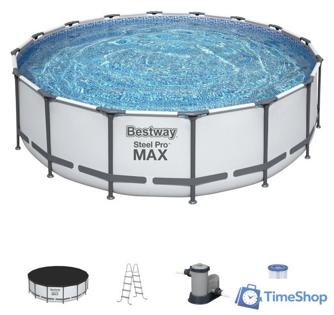 Каркасный бассейн Bestway Steel Pro Max 5612Z (488x122) - Изображение №1 — Интернет-магазин Time-Shop