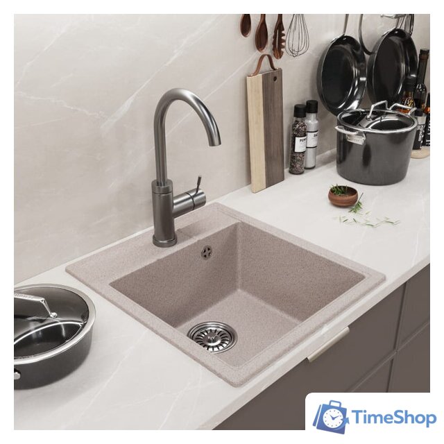 Кухонная мойка Mixline ML-GM28 552094 (песочный) - Изображение №4 — Интернет-магазин Time-Shop