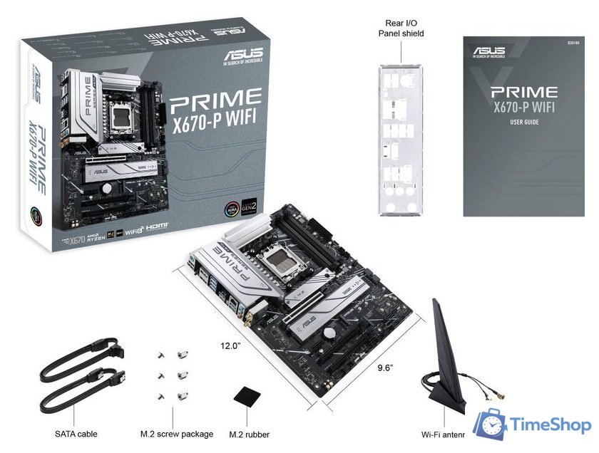 Материнская плата ASUS Prime X670-P WiFi - Изображение №2 — Интернет-магазин Time-Shop