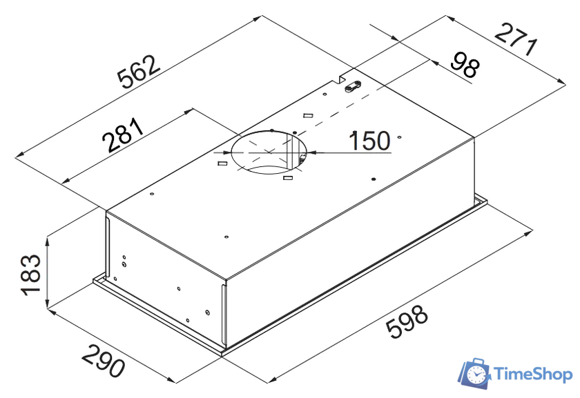 Кухонная вытяжка MAUNFELD Crosby Hardy 60 (белый) - Изображение №2 — Интернет-магазин Time-Shop