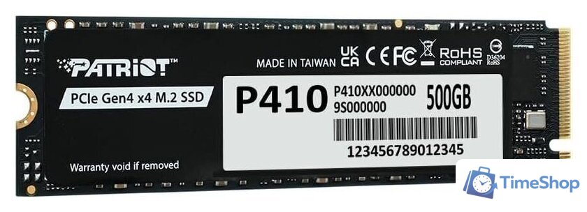 SSD Patriot P410 500GB P410P500GM28H - Изображение №2 — Интернет-магазин Time-Shop