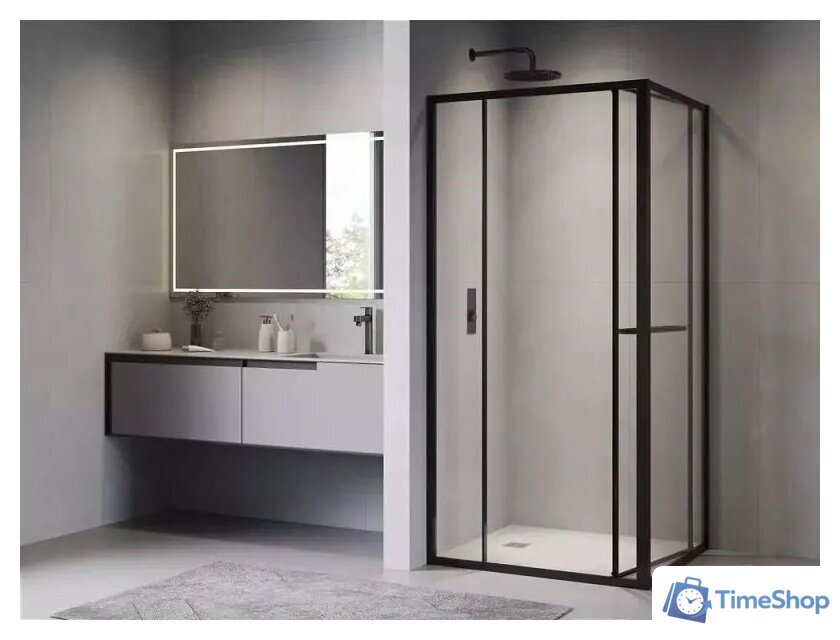 Душевой уголок RGW LE-45-B 77124508-14 (черный/прозрачное стекло) - Изображение №2 — Интернет-магазин Time-Shop