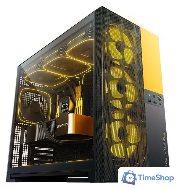 Корпус Geometric Future Model 5 Vent 5FAN (черный/желтый) - Изображение №1 — Интернет-магазин Time-Shop
