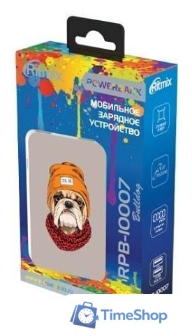 Внешний аккумулятор Ritmix RPB-10007 (бульдог) - Изображение №3 — Интернет-магазин Time-Shop