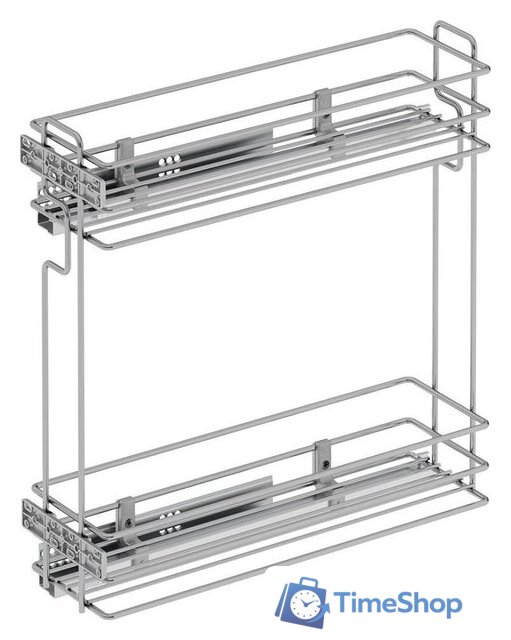 Корзина выдвижная Starax 200 S-2426-C (левое крепление, хром) - Изображение №1 — Интернет-магазин Time-Shop