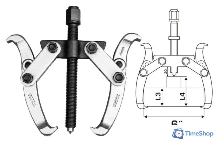 Съемник подшипников Total THTGP266 - Изображение №2 — Интернет-магазин Time-Shop