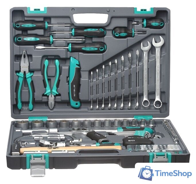 Универсальный набор инструментов Stels 14111 (98 предметов) - Изображение №2 — Интернет-магазин Time-Shop