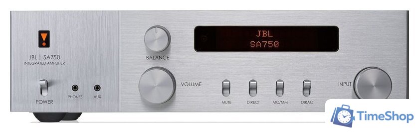 Сетевой интегральный усилитель JBL SA750 (серебристый/орех) - Изображение №2 — Интернет-магазин Time-Shop