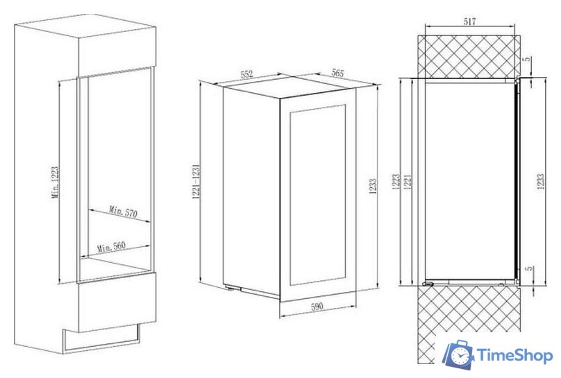 Винный шкаф Avintage AVI122PLATINUM - Изображение №24 — Интернет-магазин Time-Shop