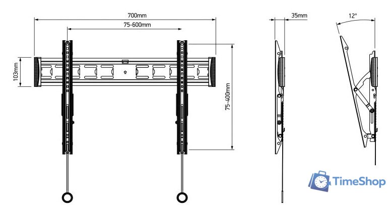 Кронштейн для телевизора Onkron TM6 - Изображение №6 — Интернет-магазин Time-Shop
