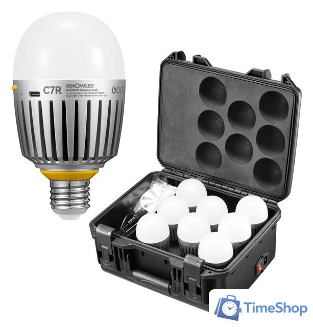 Комплект светодиодных ламп Godox Knowled C7R-K8 с зарядным кейсом - Изображение №1 — Интернет-магазин Time-Shop