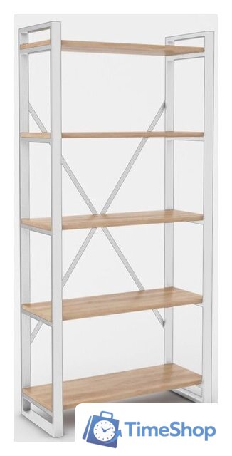 Стеллаж Hype Mebel Стандарт-2 50x200 (белый/дуб галифакс натуральный) - Изображение №1 — Интернет-магазин Time-Shop