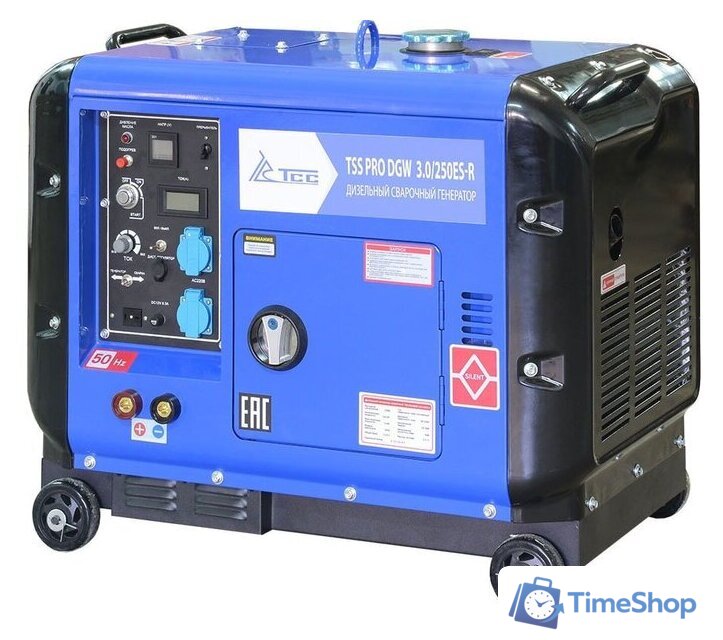 Дизельный генератор ТСС PRO DGW 3.0/250ES-R в кожухе - Изображение №1 — Интернет-магазин Time-Shop