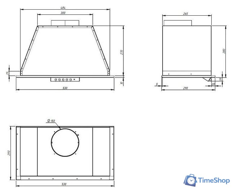 Кухонная вытяжка Akpo Neva II 60 WK-12 (черный) - Изображение №8 — Интернет-магазин Time-Shop