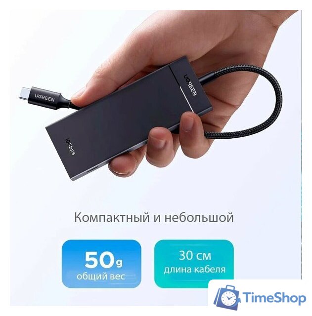 USB-хаб Ugreen CM806 55334 - Изображение №7 — Интернет-магазин Time-Shop