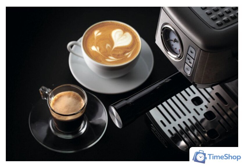 Рожковая кофеварка Ariete Espresso Slim Moderna 1381/10 - Изображение №4 — Интернет-магазин Time-Shop