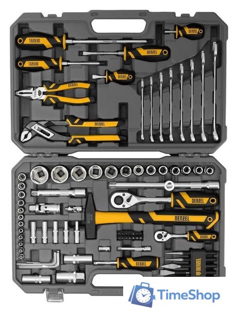 Набор домашнего мастера Denzel 15802 (84 предмета) - Изображение №3 — Интернет-магазин Time-Shop