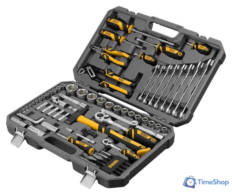 Набор домашнего мастера Denzel 15802 (84 предмета) - Изображение №1 — Интернет-магазин Time-Shop