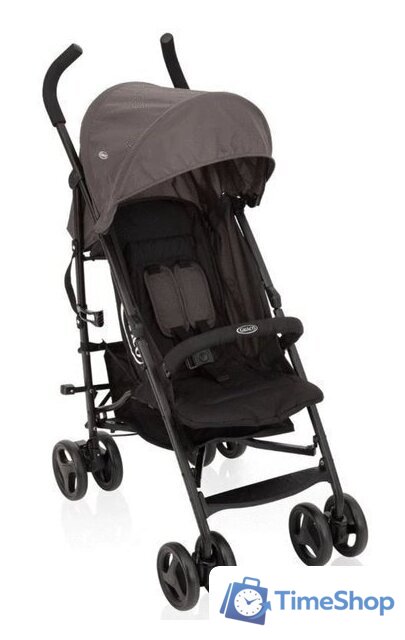 Коляска прогулочная «книга» Graco TraveLite (black/grey) - Изображение №1 — Интернет-магазин Time-Shop